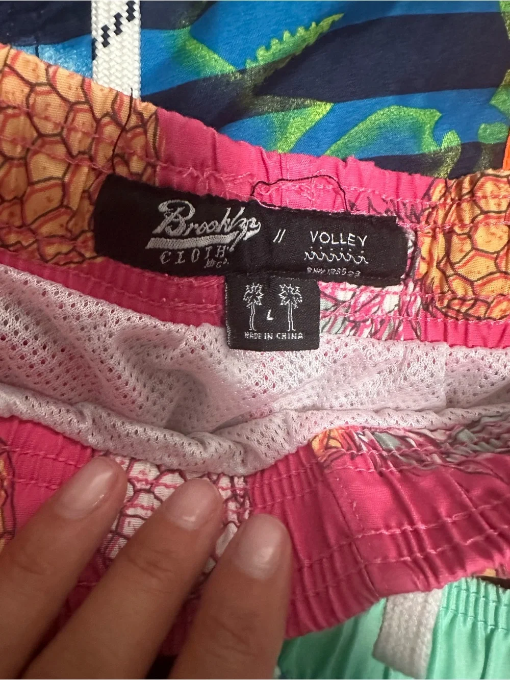 Kids' Mixed-Print Bathing Suit Shorts  - Pink, Mint, Navy, Blue